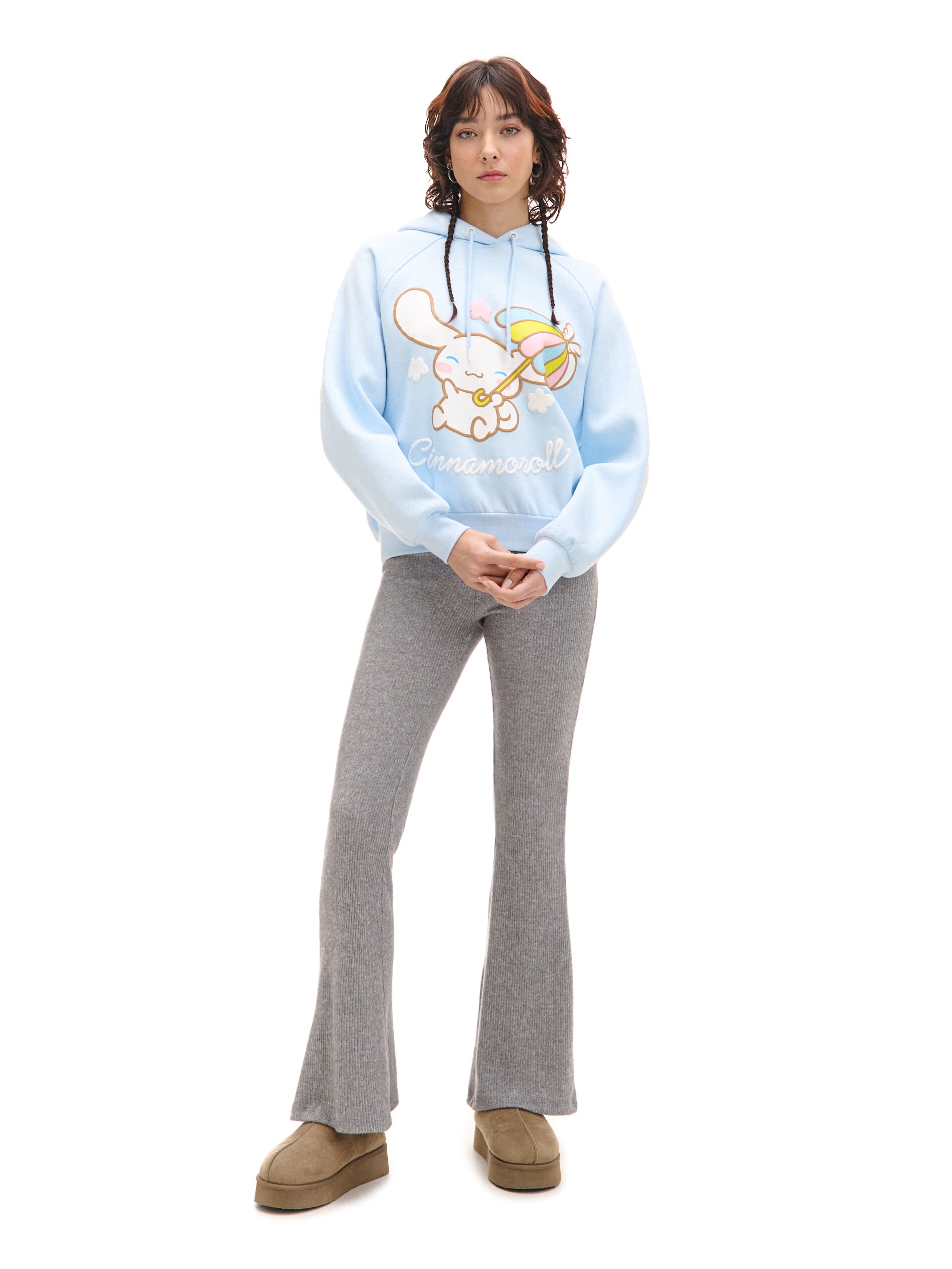 Cropp - Hanorac Cu Imprimeu Cinnamoroll - Albastru-pal