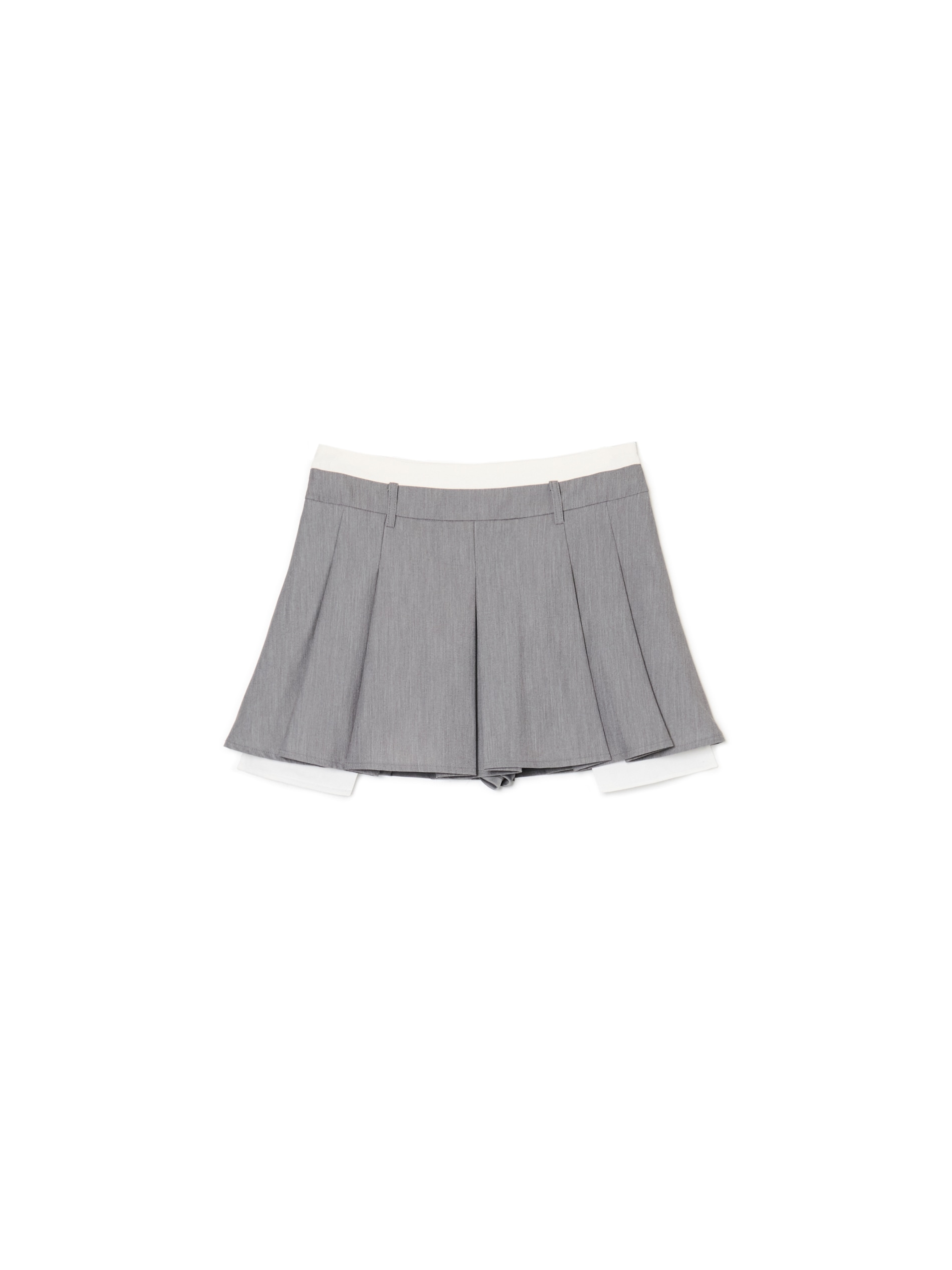 Cropp - Minifalda - Gris Claro