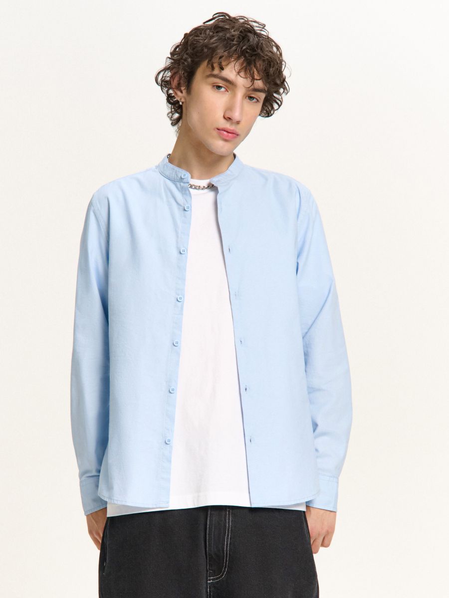 Риза с яка мандарин