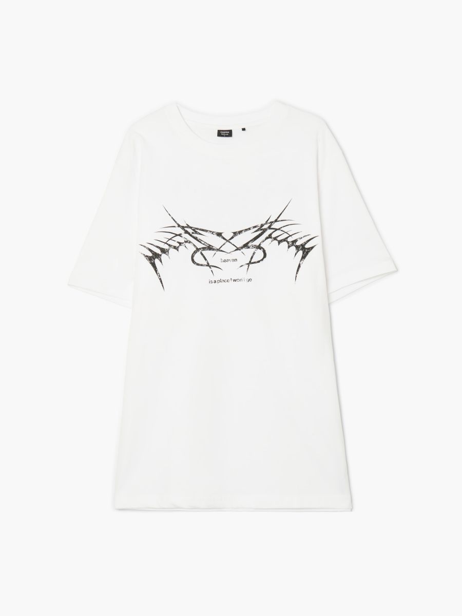 T-shirt bianca con stampa
