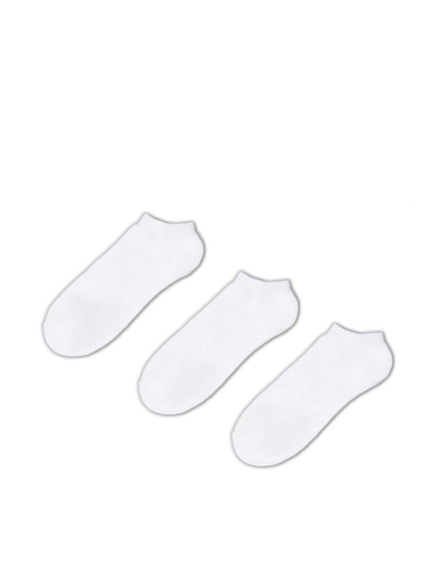 Pack de 3 pares de calcetines tobilleros blancos Color Blanco