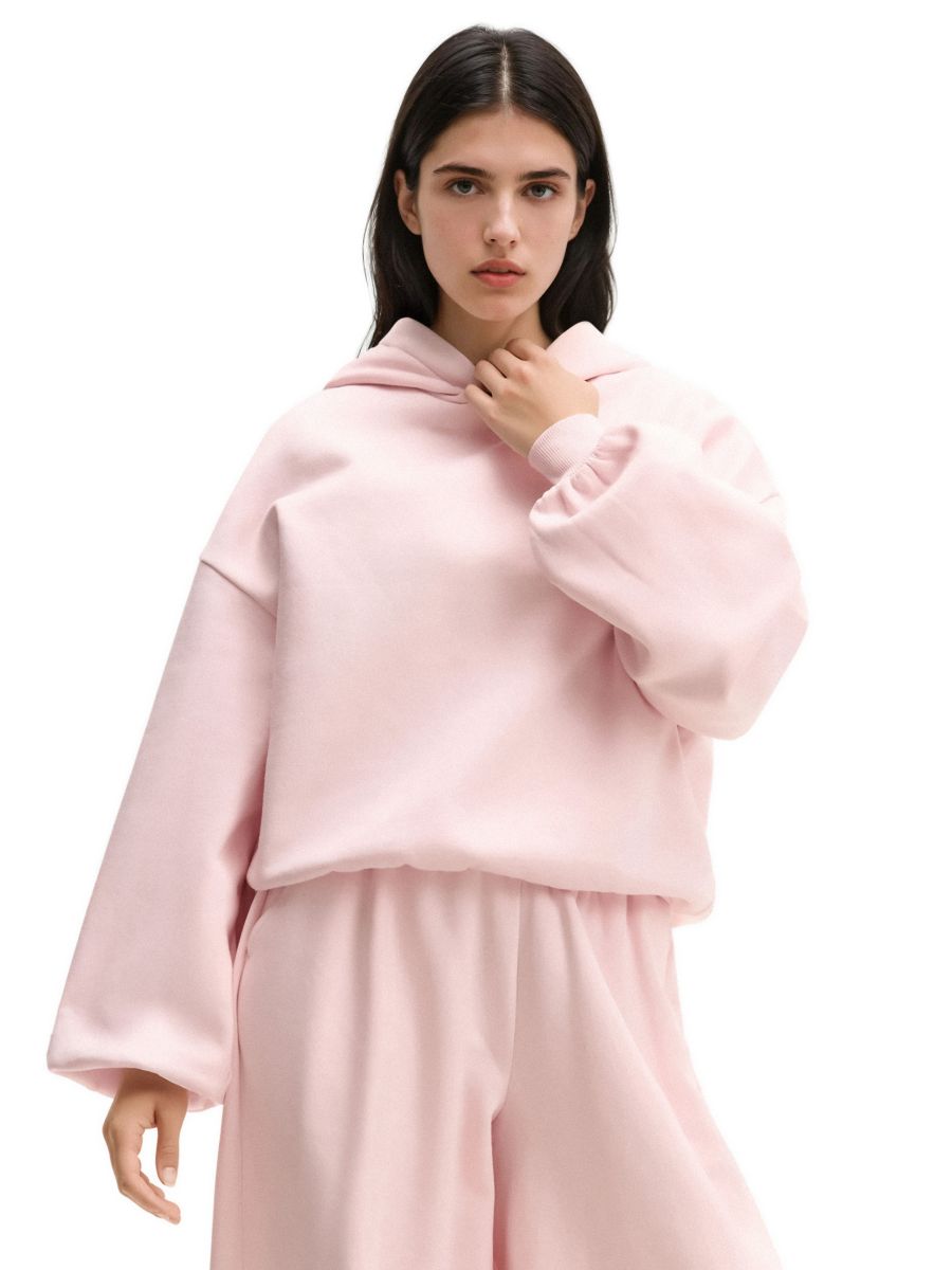 Bluză oversize cu glugă