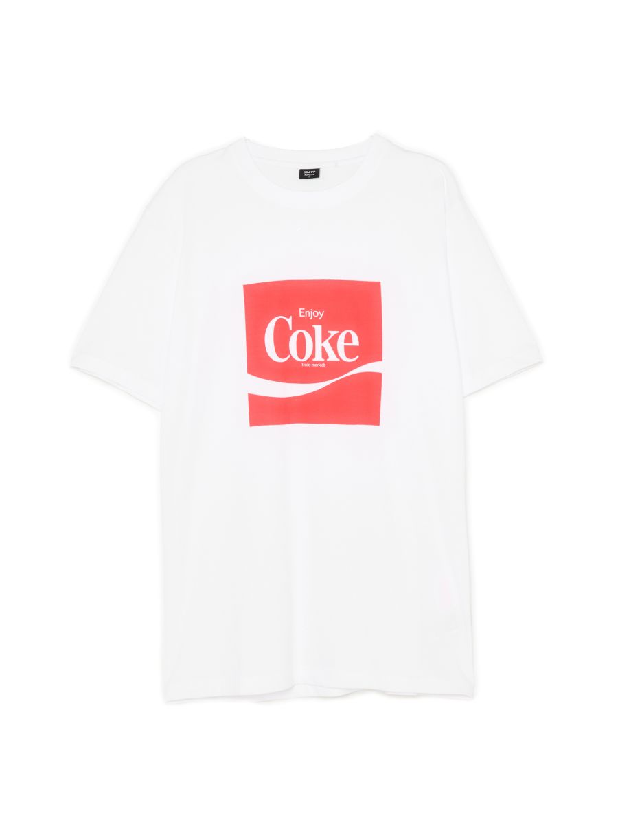 Bela majica s printom Coca-Cola