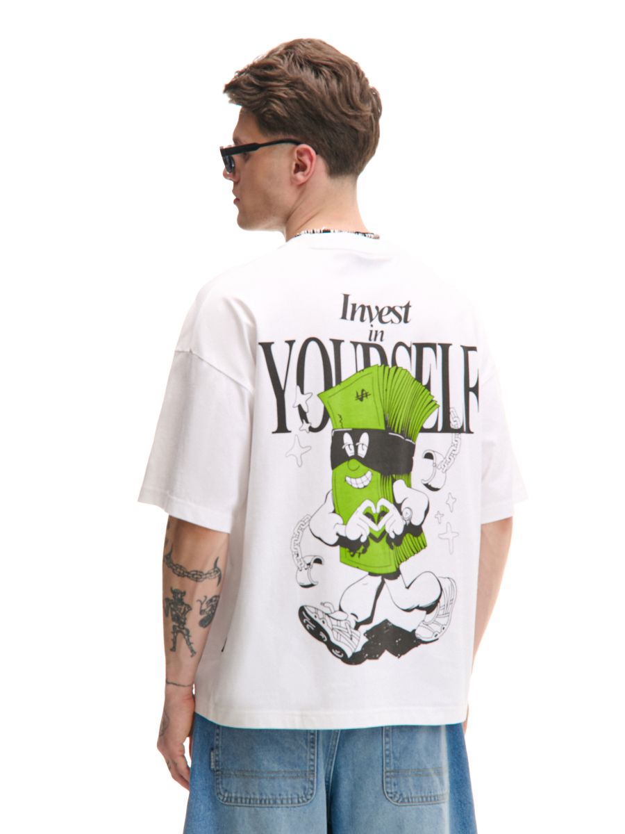 T-shirt bianca con stampa