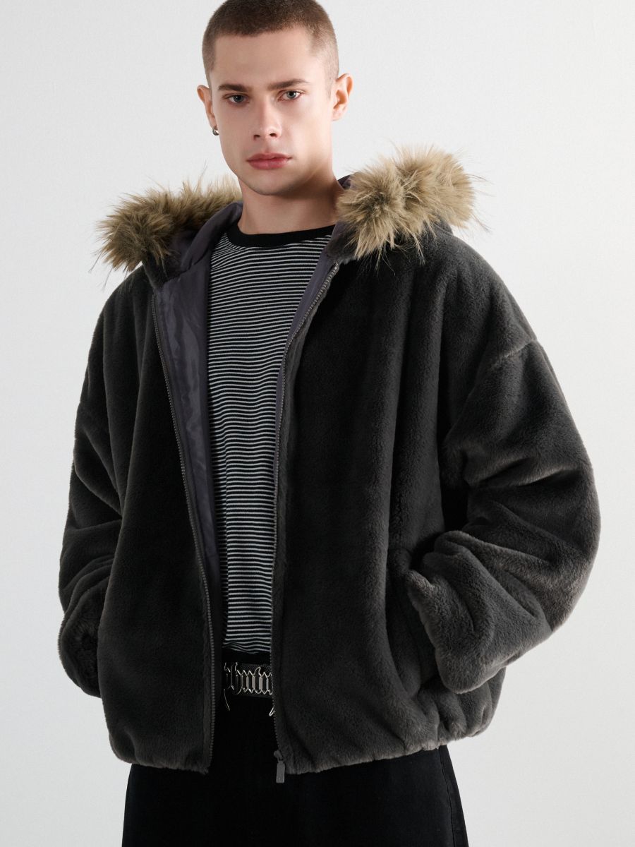 Bluza sherpa z cozy kapturem