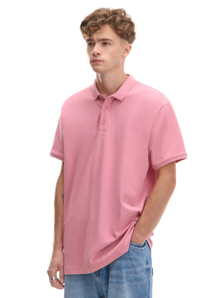 Różowa koszulka polo