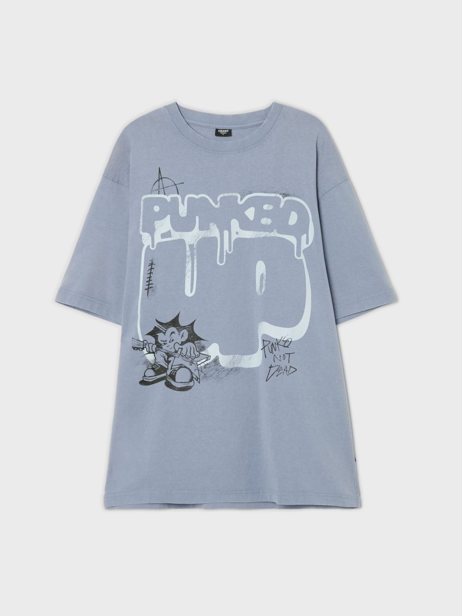 T-shirt z punkowym motywem