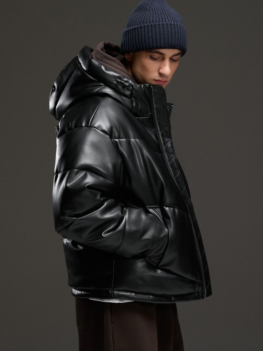 Faux leather jacket
