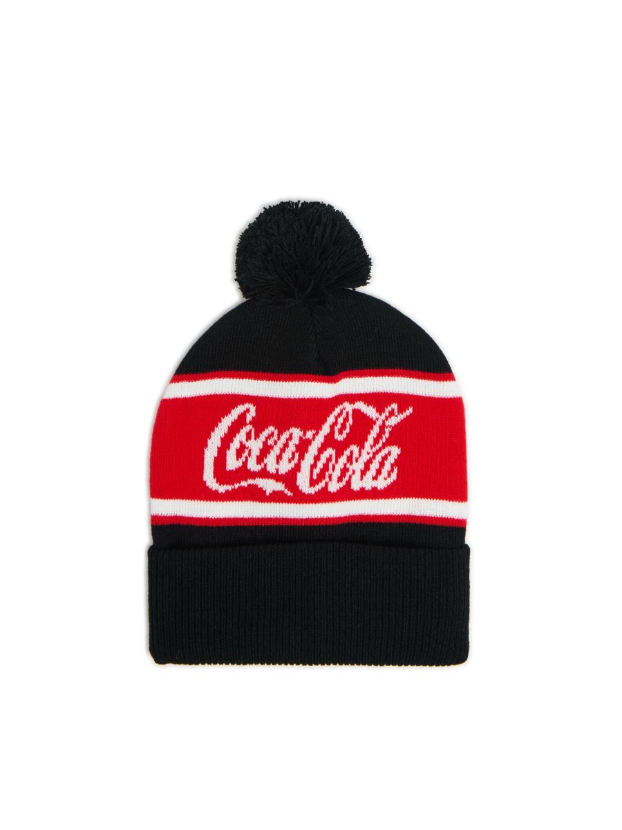 Шапка з помпоном Coca-Cola