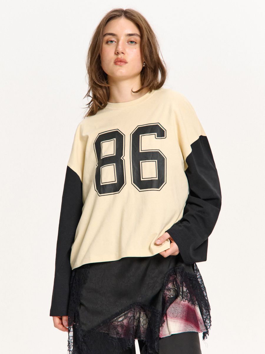 Koszulka longsleeve z liczbą 86
