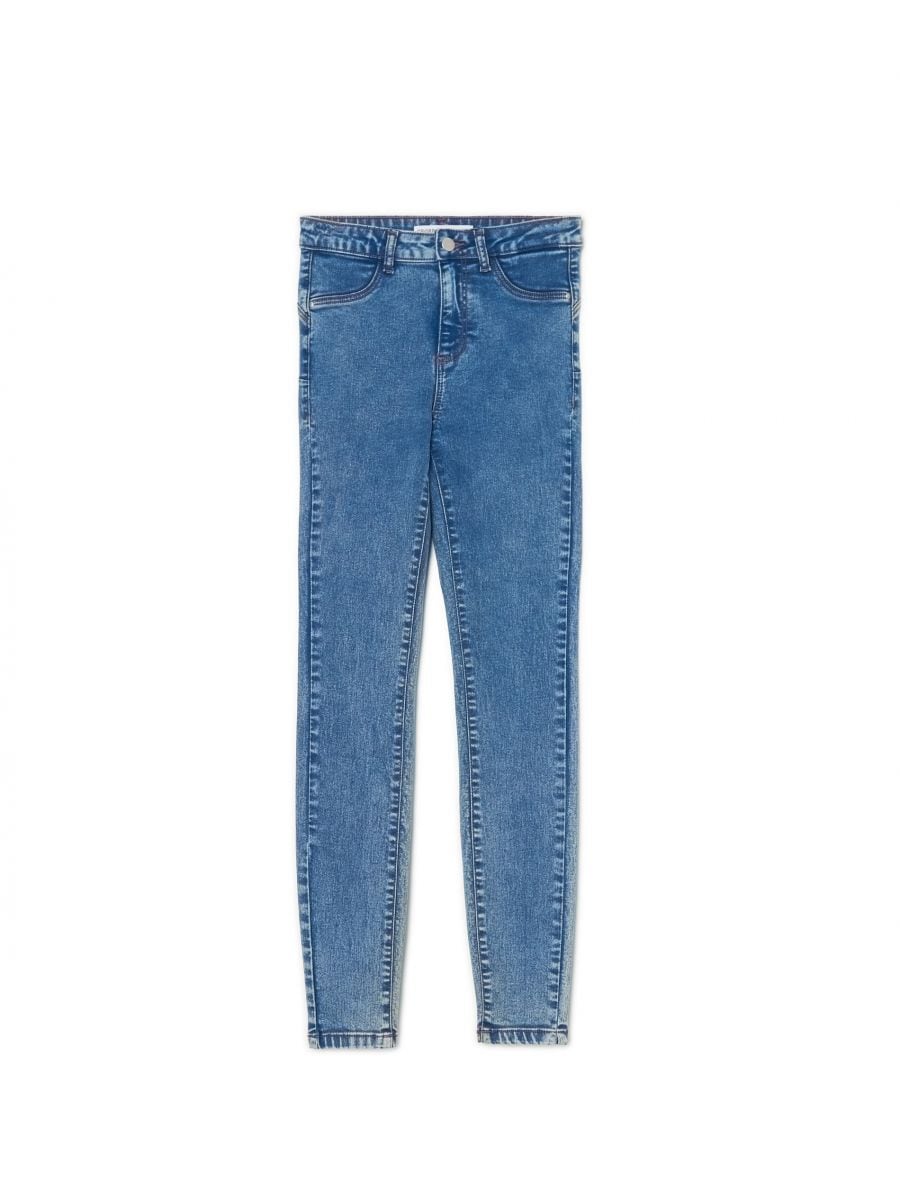 Ladies jeans trousers COLOUR light blue  CROPP  3312W50M