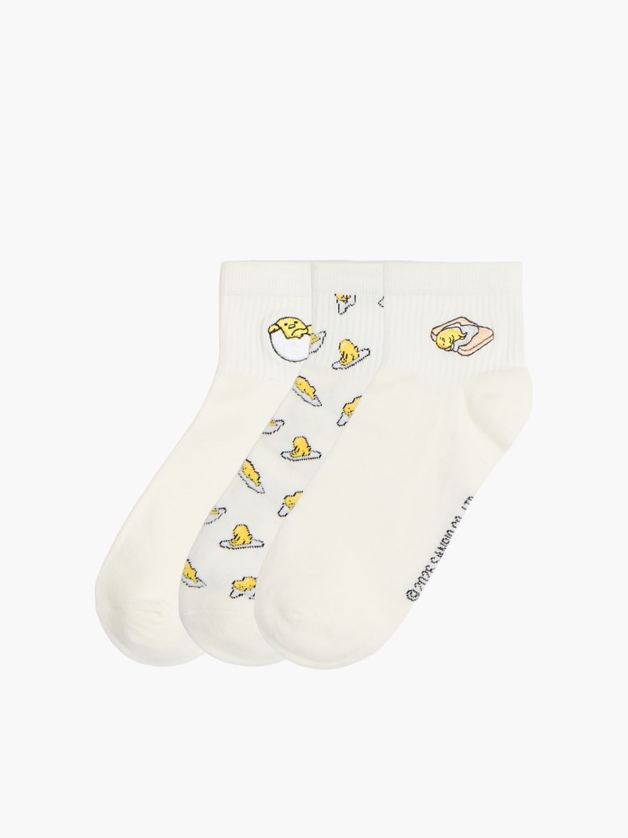 Sada 3 párů ponožek Gudetama