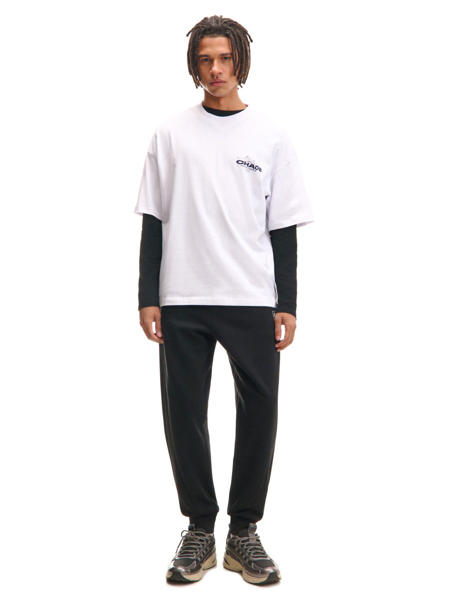 Czarne dresowe joggery regular