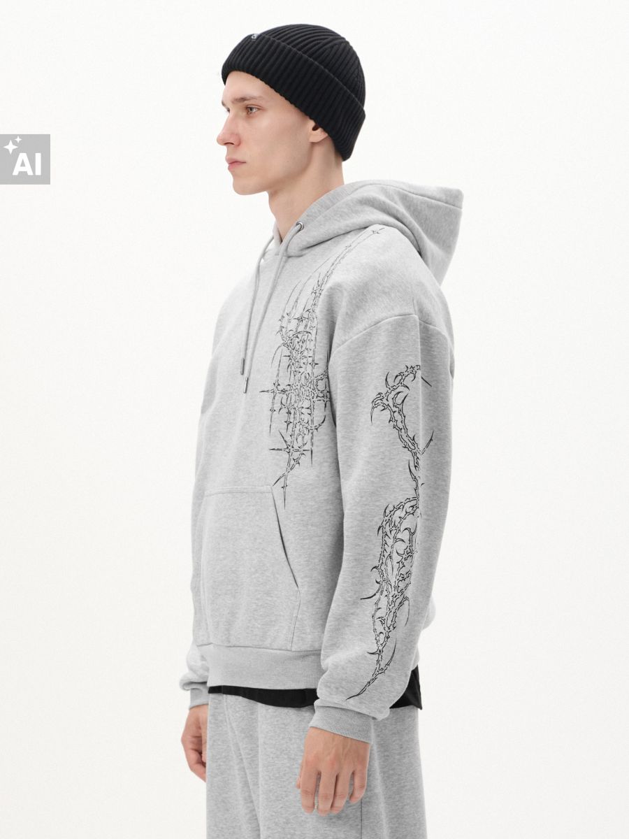 Bluza relaxed z tribalowym motywem