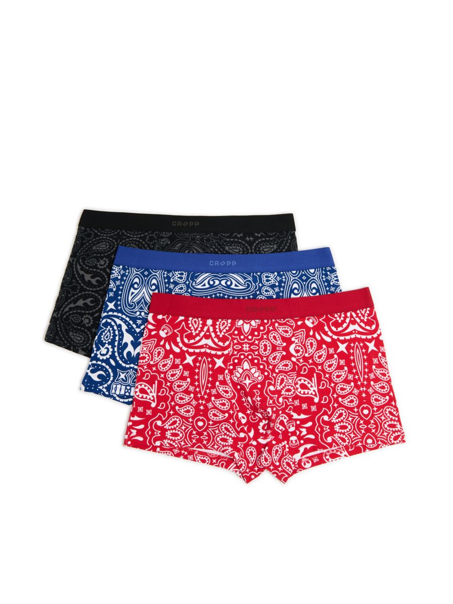 3 paari trükisega boksereid