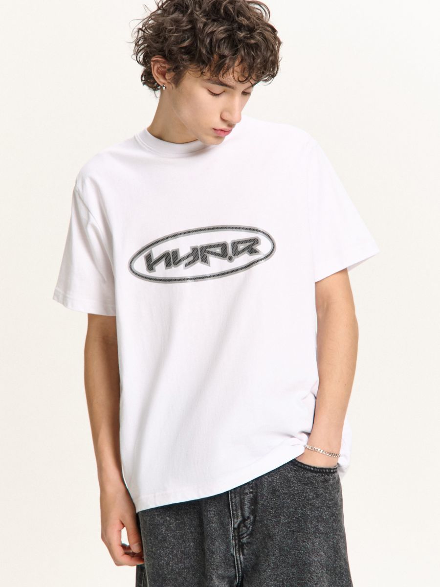 Biela tričko s potlačou