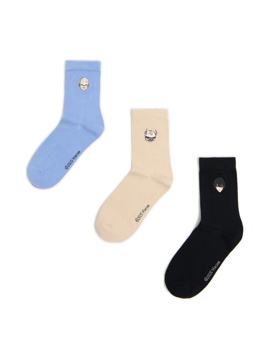 Pakovanje od 3 para čarapa s dezenom Avatar The Last Airbender