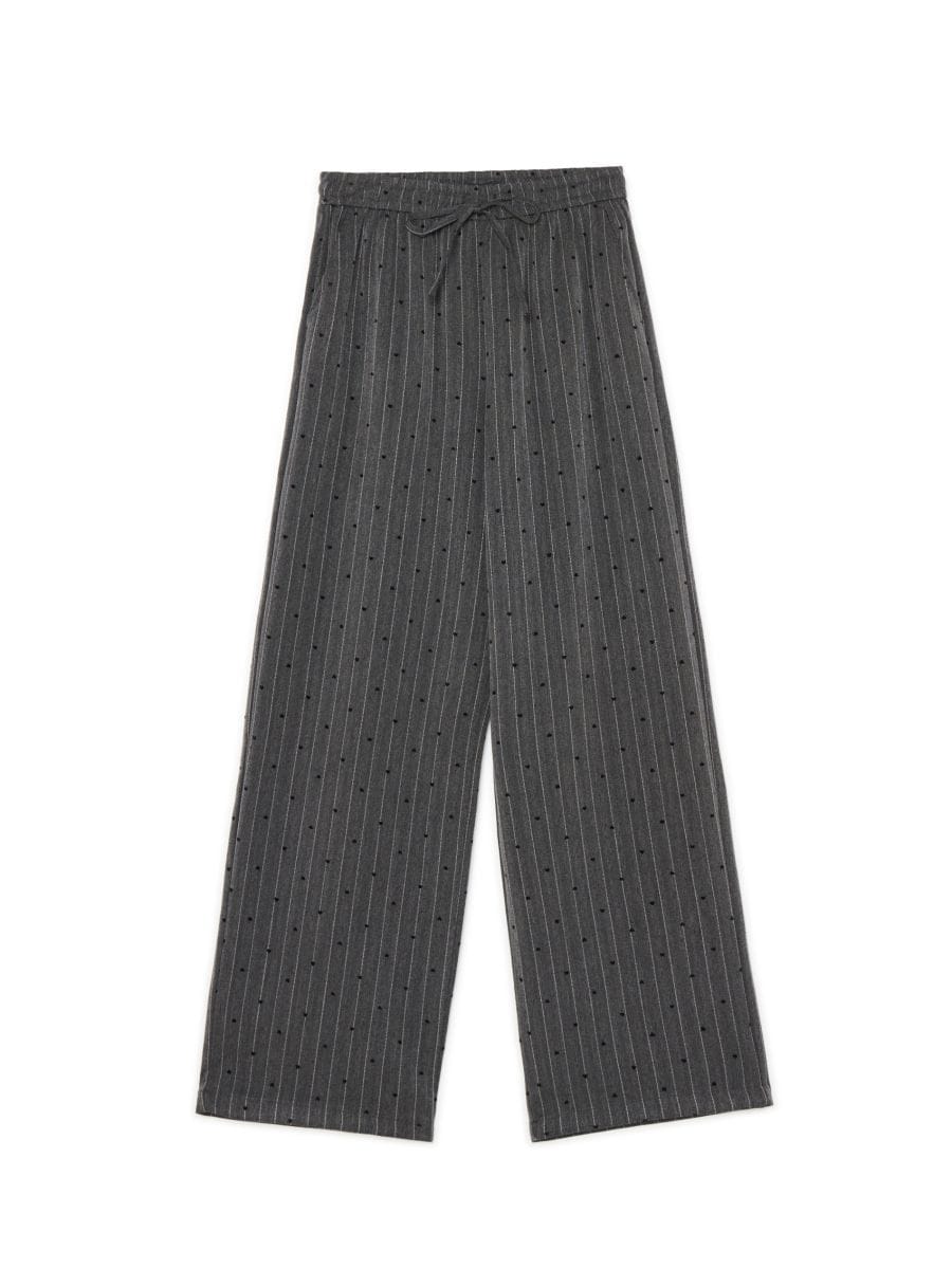 【COLOR iN ID】Izu back cut string pants Spodnie z wiskozy Bizzy beżowy ModoMania.pl