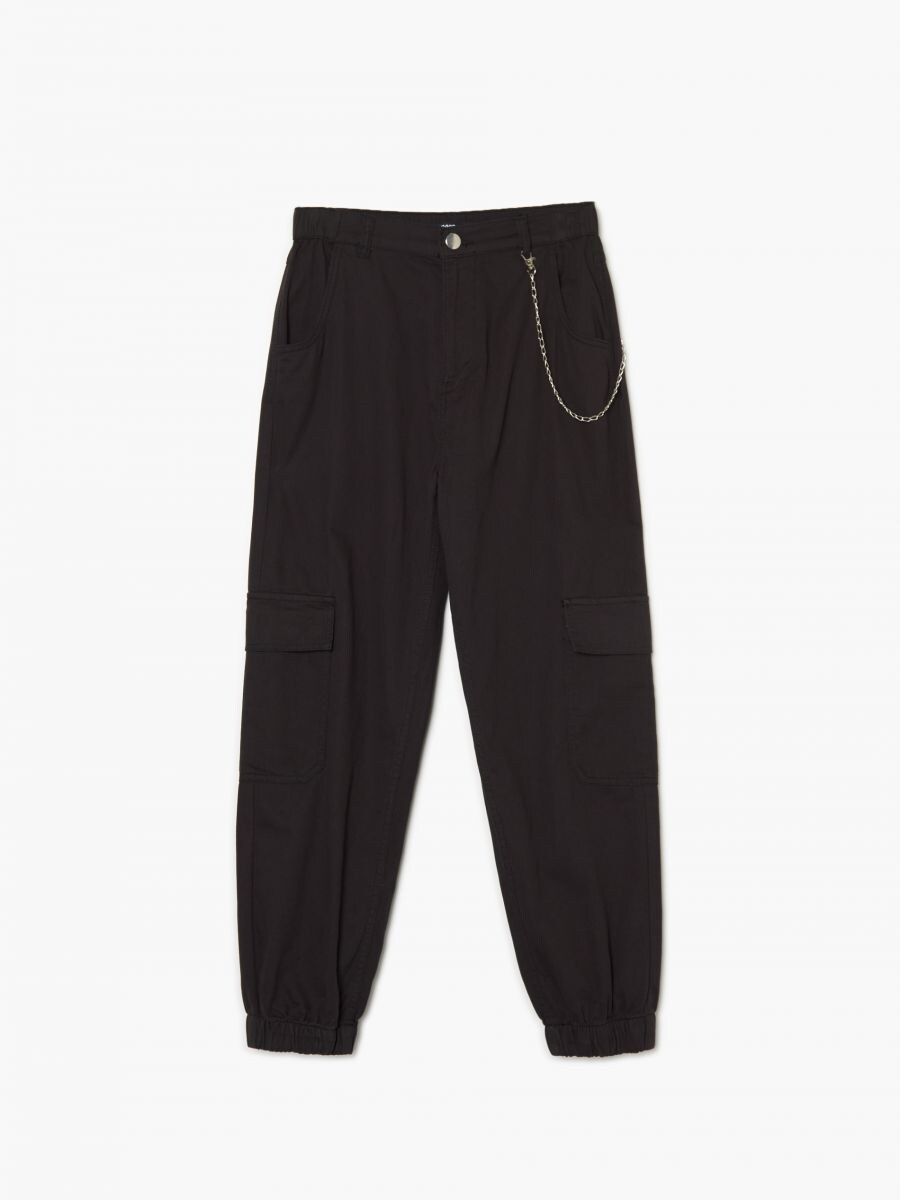 Pantalón jogger Color Negro - CROPP - 5754S-99X