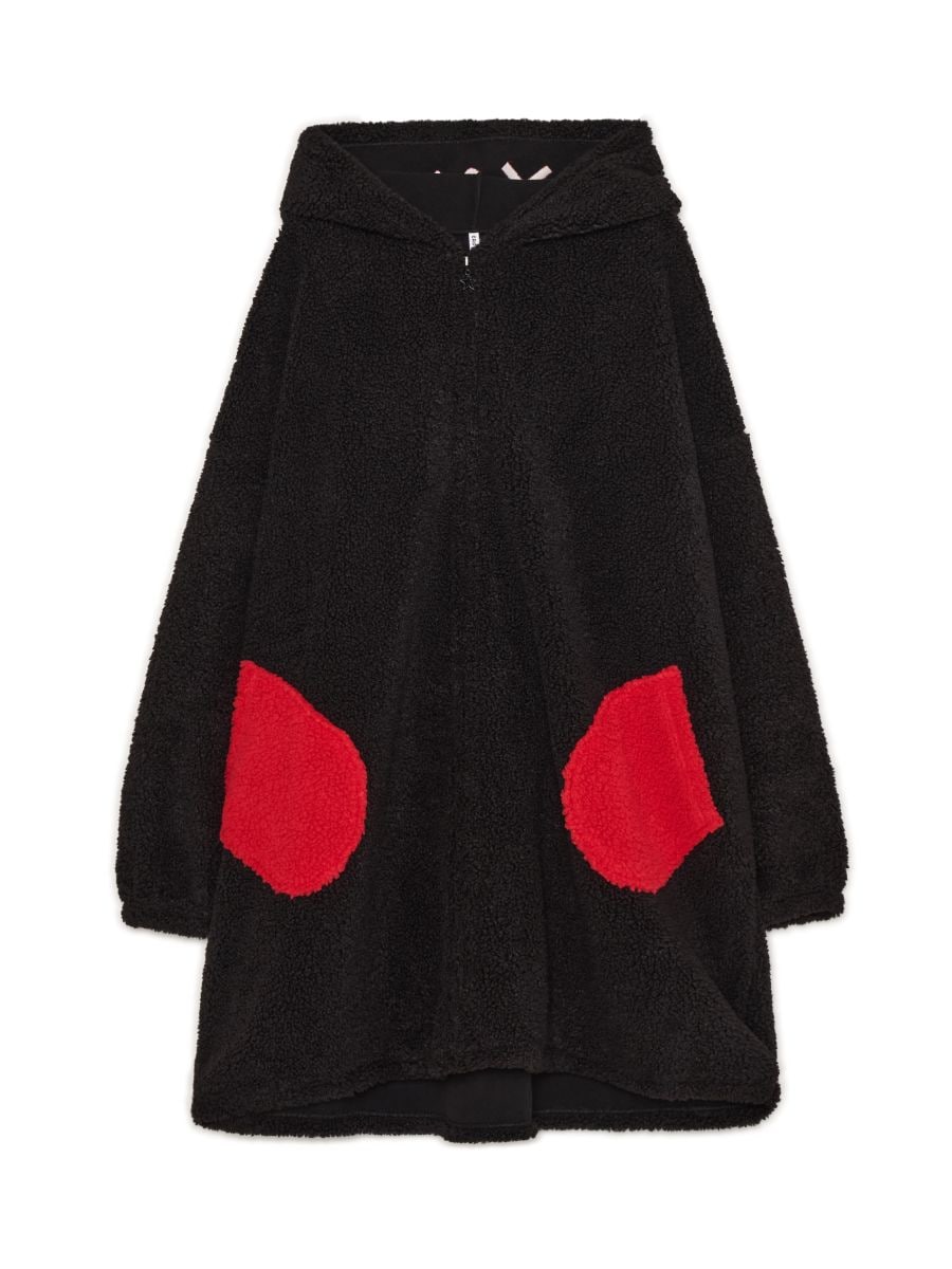 Czarne snuddie z motywem kozy - CROPP - 579FZ-99X