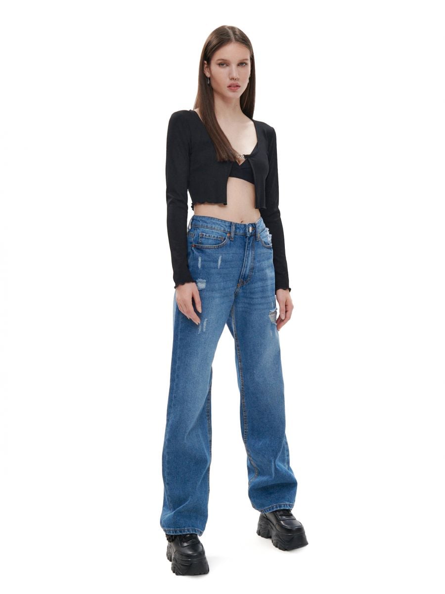 Wholesale Stack Pants Women 2020 Ladies Jeans Stacked Pants Women Denim  Ripped Flare Jeans Trousers Women Stacked Jeans From malibabacom