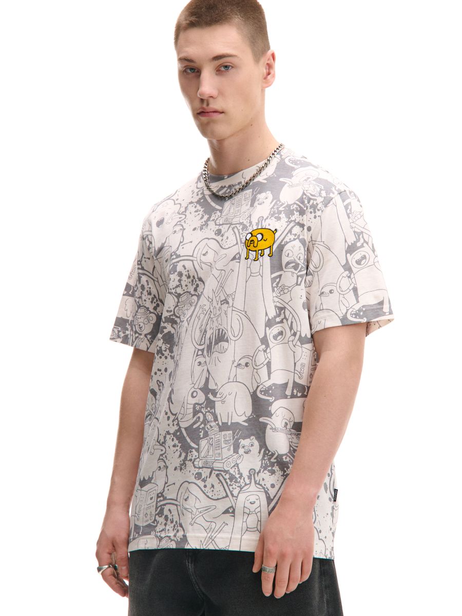 Wzorzysty T-shirt Adventure Time