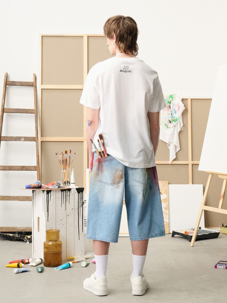 Biała koszulka Basquiat