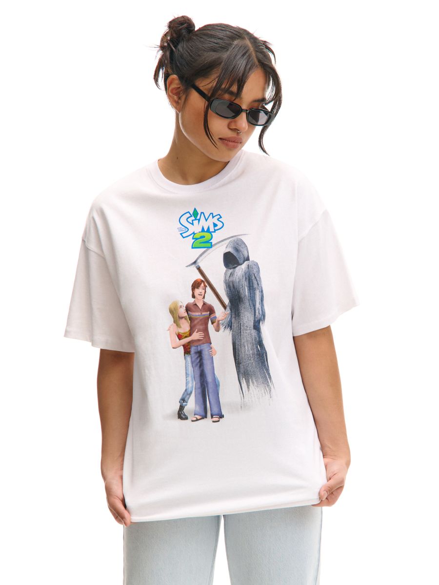 Tricou oversize cu imprimeu The Sims