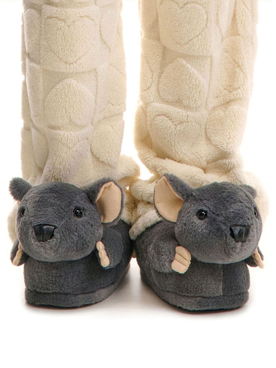 Kapcie szare szczurki