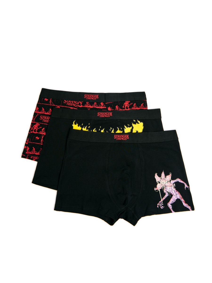 Bedruckte Boxershorts, 3er-Pack Stranger Things