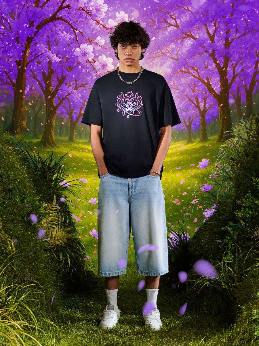 Crna majica s printom League of Legends