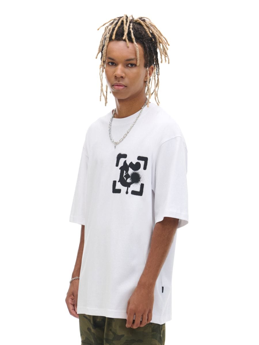 T shirt bianca con stampa Colore Bianco CROPP 669AT 00X