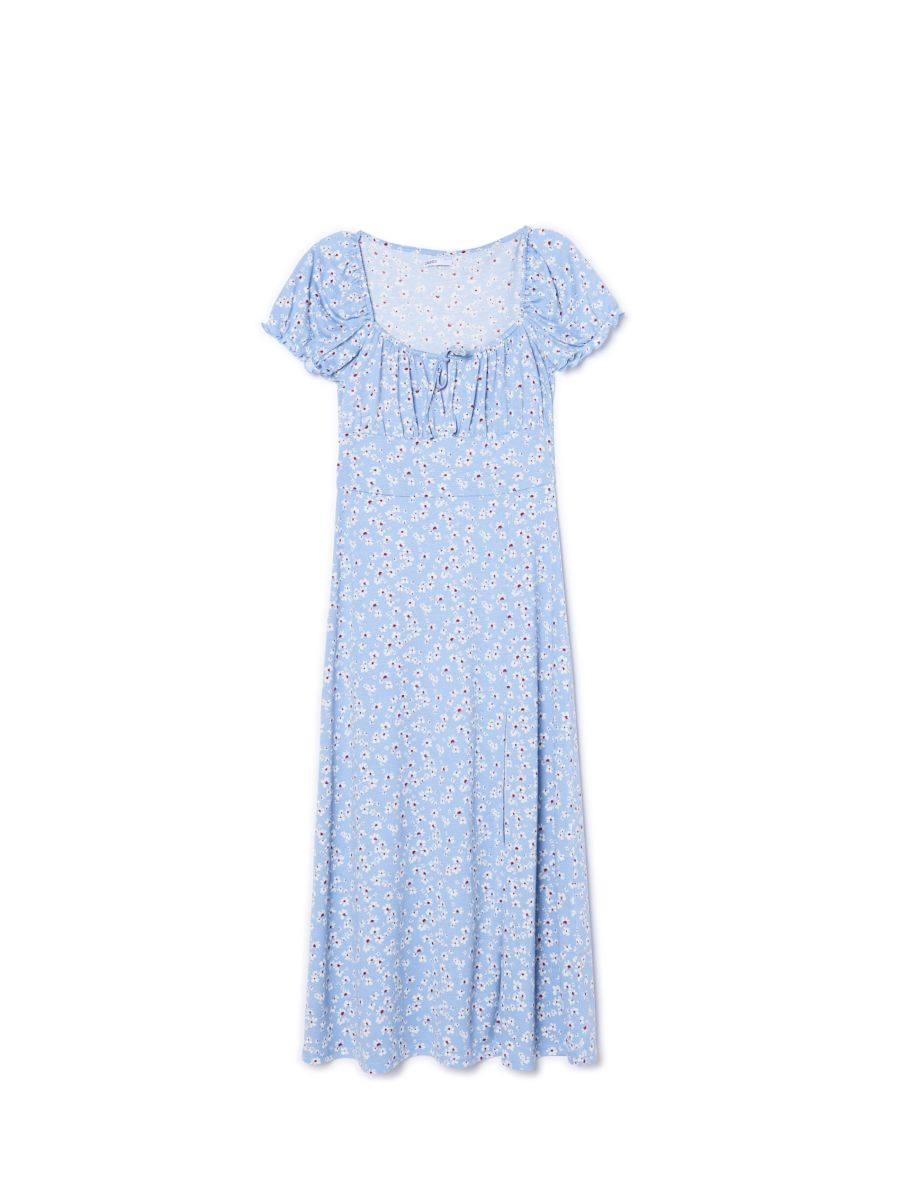 Midikleid mit Blumenmuster