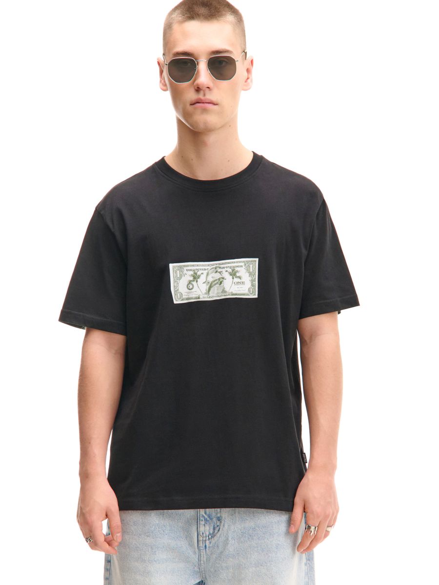 Crna majica s printom