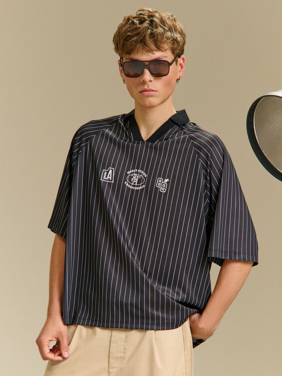 Proužkované polo tričko