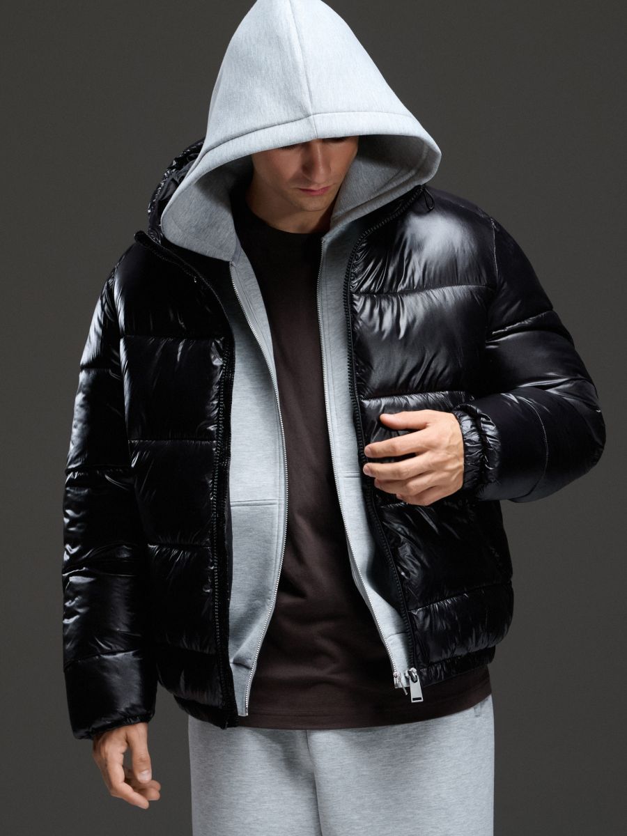 Яке puffer с качулка