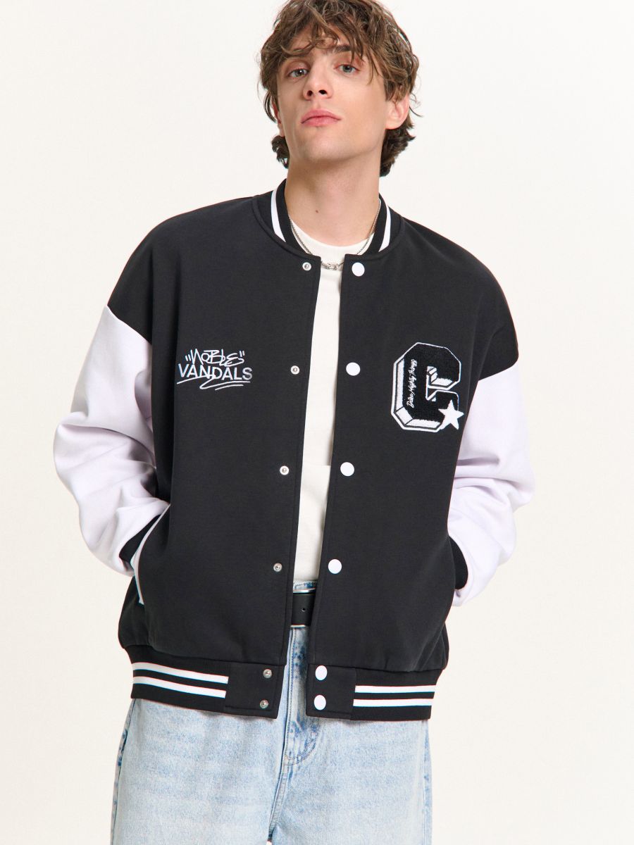 Bluza bomber w stylu college