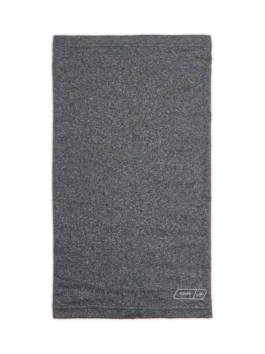 Bezszwowy szary melanżowy komin