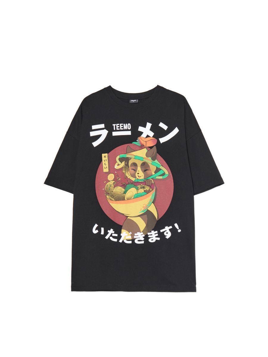 T-shirt nera con stampa League of Legends