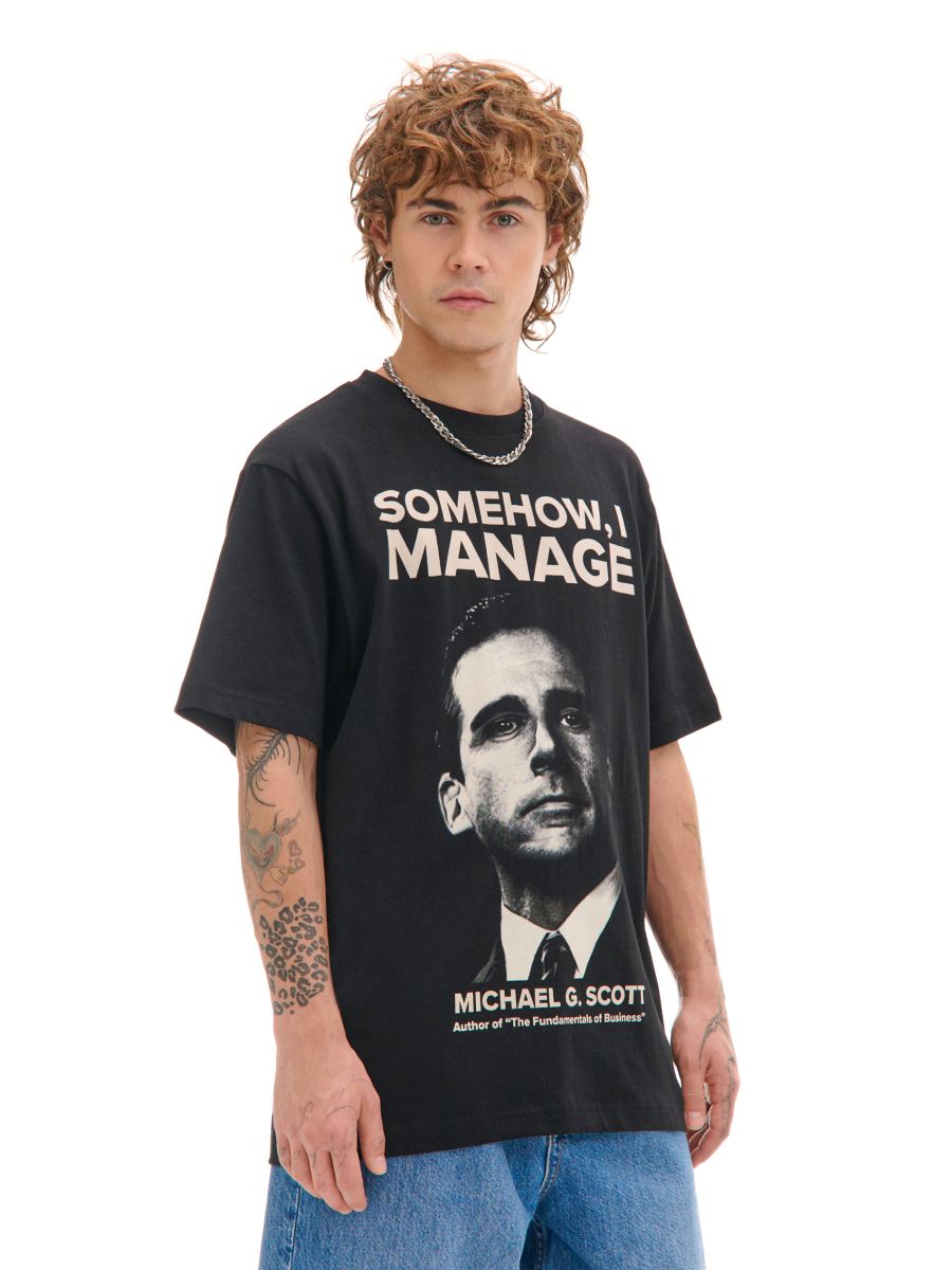 Črna majica s potiskom The Office