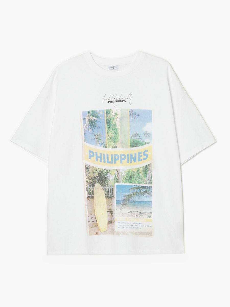 Bela majica s printom