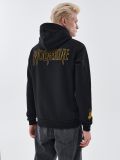 Mikina s kapucí a potiskem Wolverine - černý - CROPP - small2