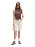Lühikesed teksad - cream - CROPP - small3