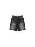 Джинсові шорти з ефектом прання - чорний - CROPP - small3