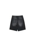 Джинсові шорти з ефектом прання - чорний - CROPP - small4