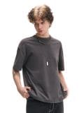 Μπλούζα basic χωρίς τύπωμα - ΣΚΟΥΡΟ ΓΚΡΙ - CROPP - small1