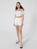 High-Waist-Shorts aus Denim - Weiß - CROPP - small2