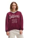 Bluza z nadrukiem w stylu college - kasztanowy - CROPP - small1
