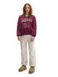 Bluza z nadrukiem w stylu college - kasztanowy - CROPP - small3