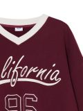 Bluza z nadrukiem w stylu college - kasztanowy - CROPP - small5